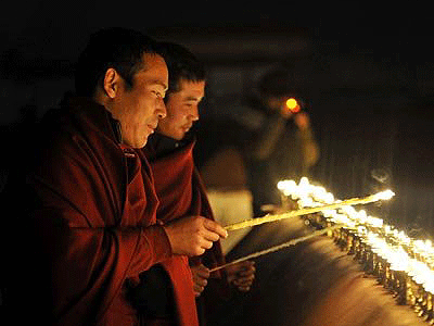 Butter Lamp Festival in Tibet