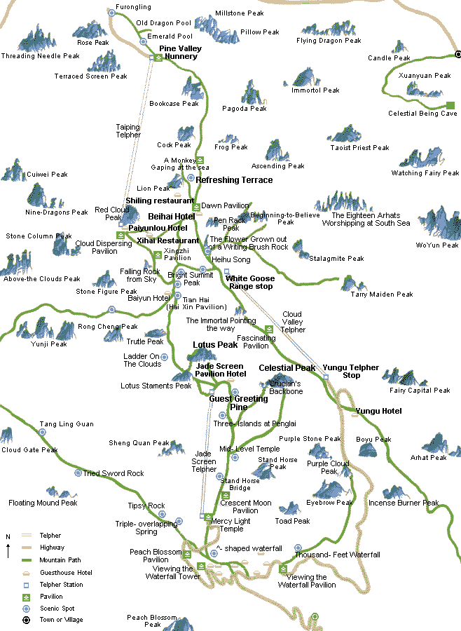 Huangshan Tourist Map