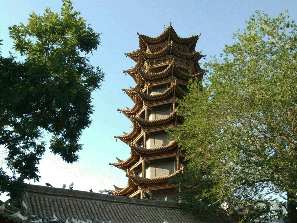 Zhangye Wooden Pagoda Temple