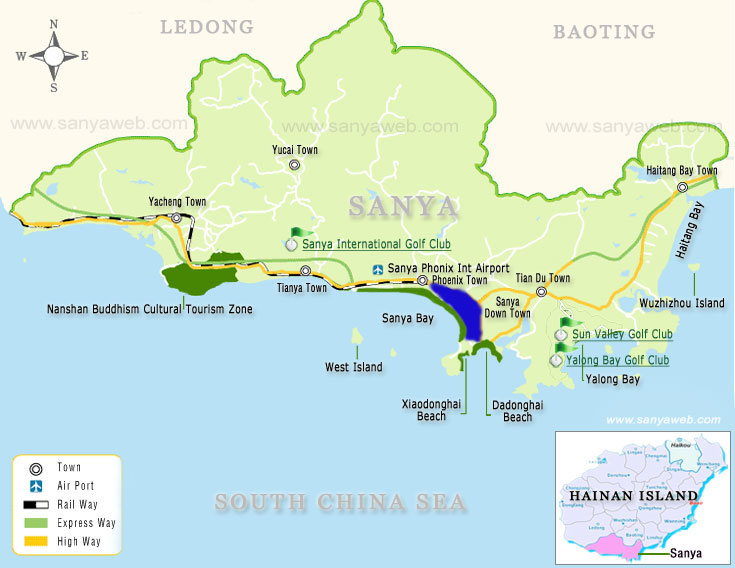 Sanya Tourist Map