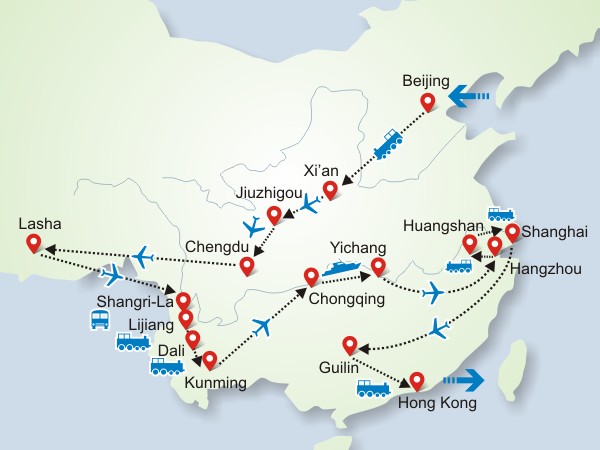 One Month Tour to China