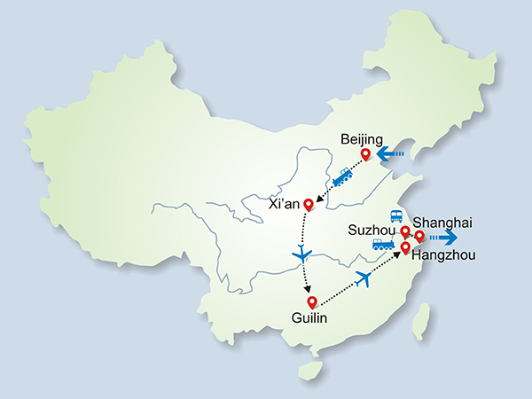 china tour map