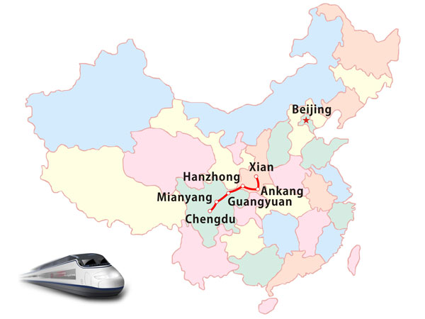 Xi'an-Chengdu high-speed rail