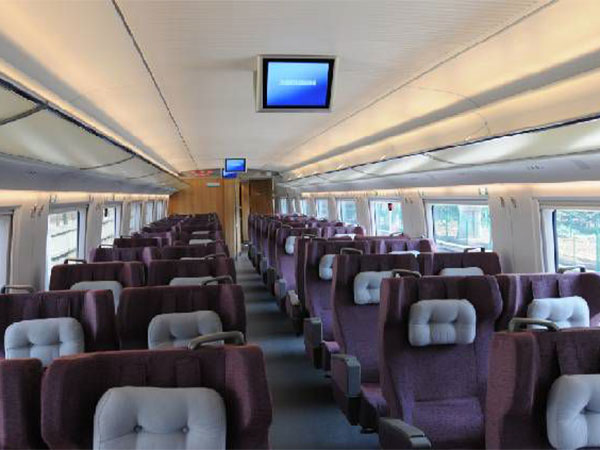 high-speed train first-class seat