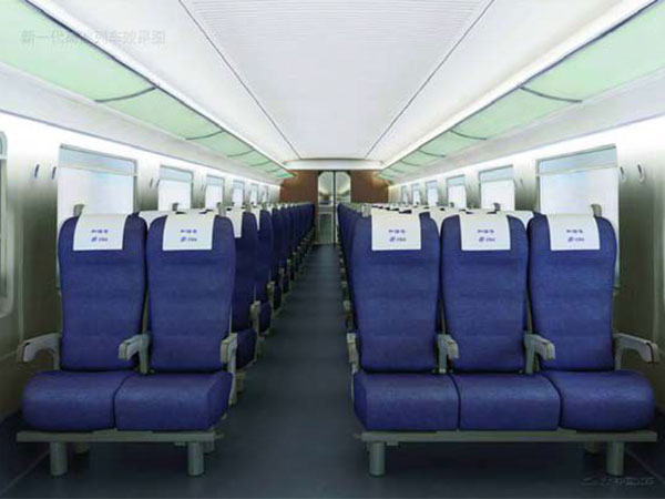 high-speed train 2nd class seat