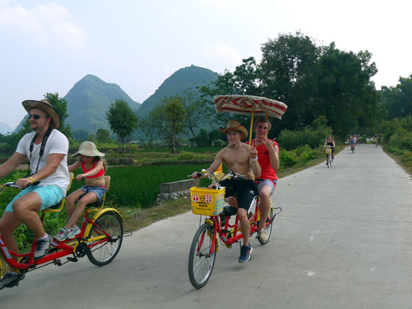 Take Bike in Yangshuo 