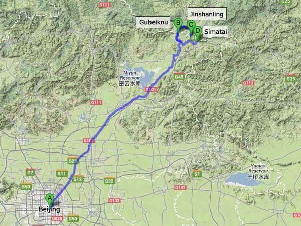 Hiking Route: Gubeikou-Jinshanling Great Wall