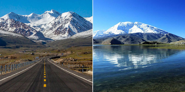 Karakurum High Way and Karakul Lake