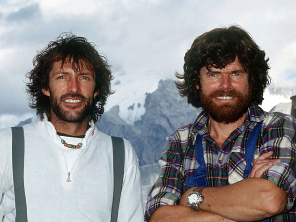 Hans Kammerlander with Reinhold Messner