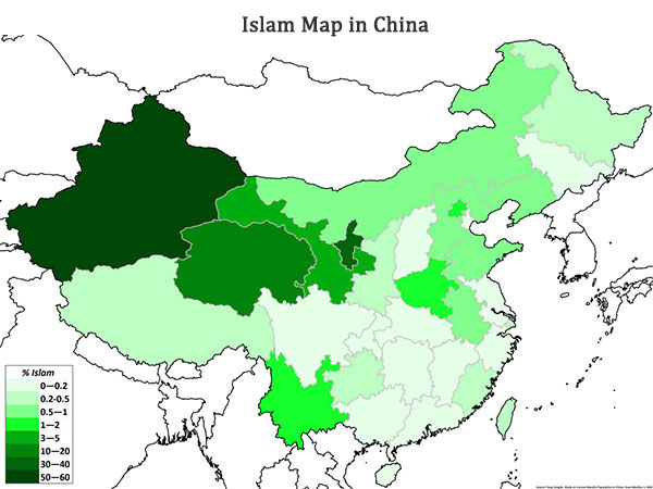 Map of Chinese Muslim