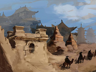 Ancient Loulan in Silk Road