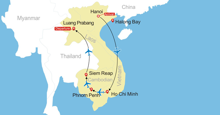 vietnam-cambodia-laos tour