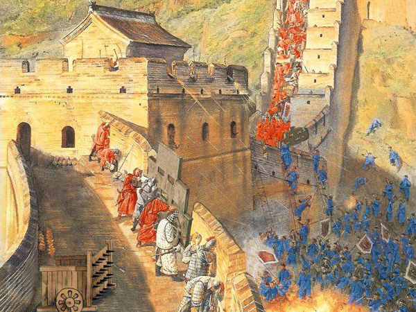 How was the Great Wall of China defended?